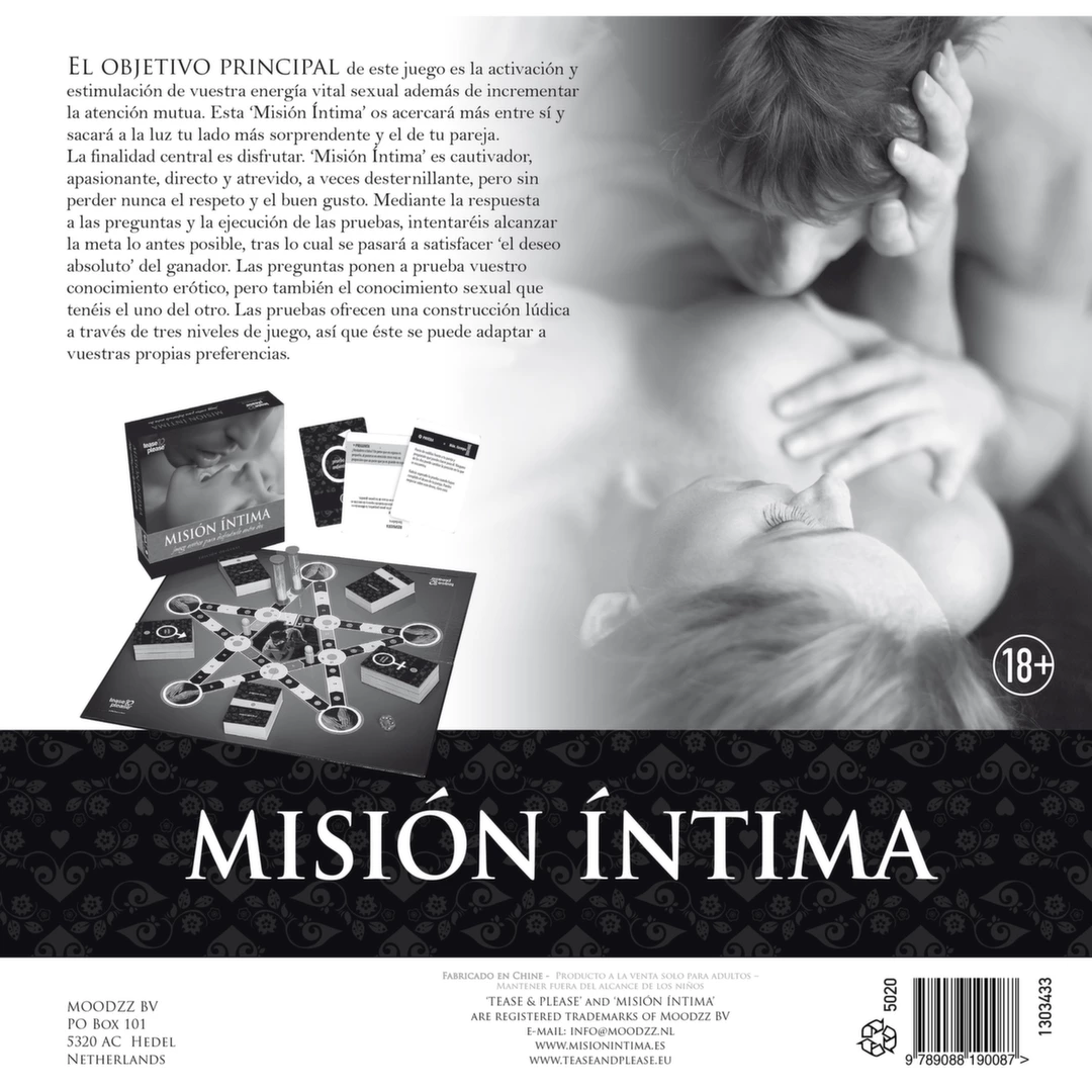 Tease & Please Mision Intima Original Edition žaidimas poroms, ispanų kalba