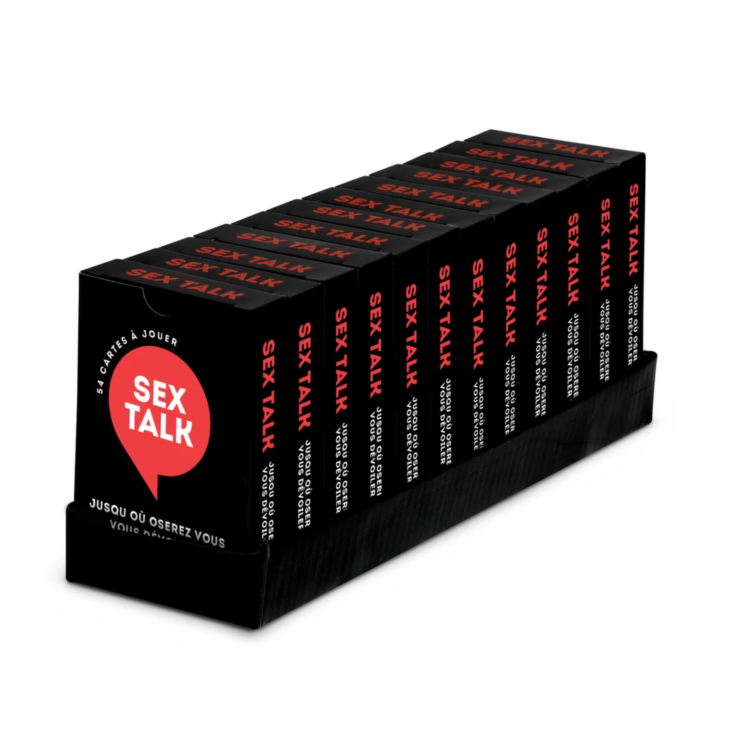 Tease & Please Sex Talk Volume 1 kortų žaidimas suaugusiems, prancūzų kalba