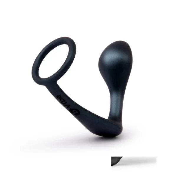 b-Vibe Ringer varpos žiedas ir analinis kaištis iš silikono, žalias