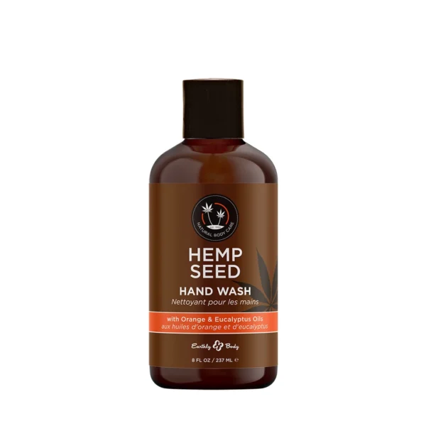 Earthly body rankų muilas su kanapių sėklų aliejumi, apelsinas ir eukaliptas, 236 ml