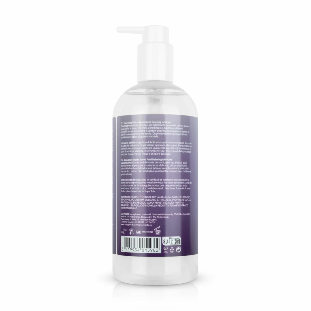 EasyGlide Anal Relaxing gelis vandens pagrindu su ramunėlėmis ir mėtomis, 500 ml