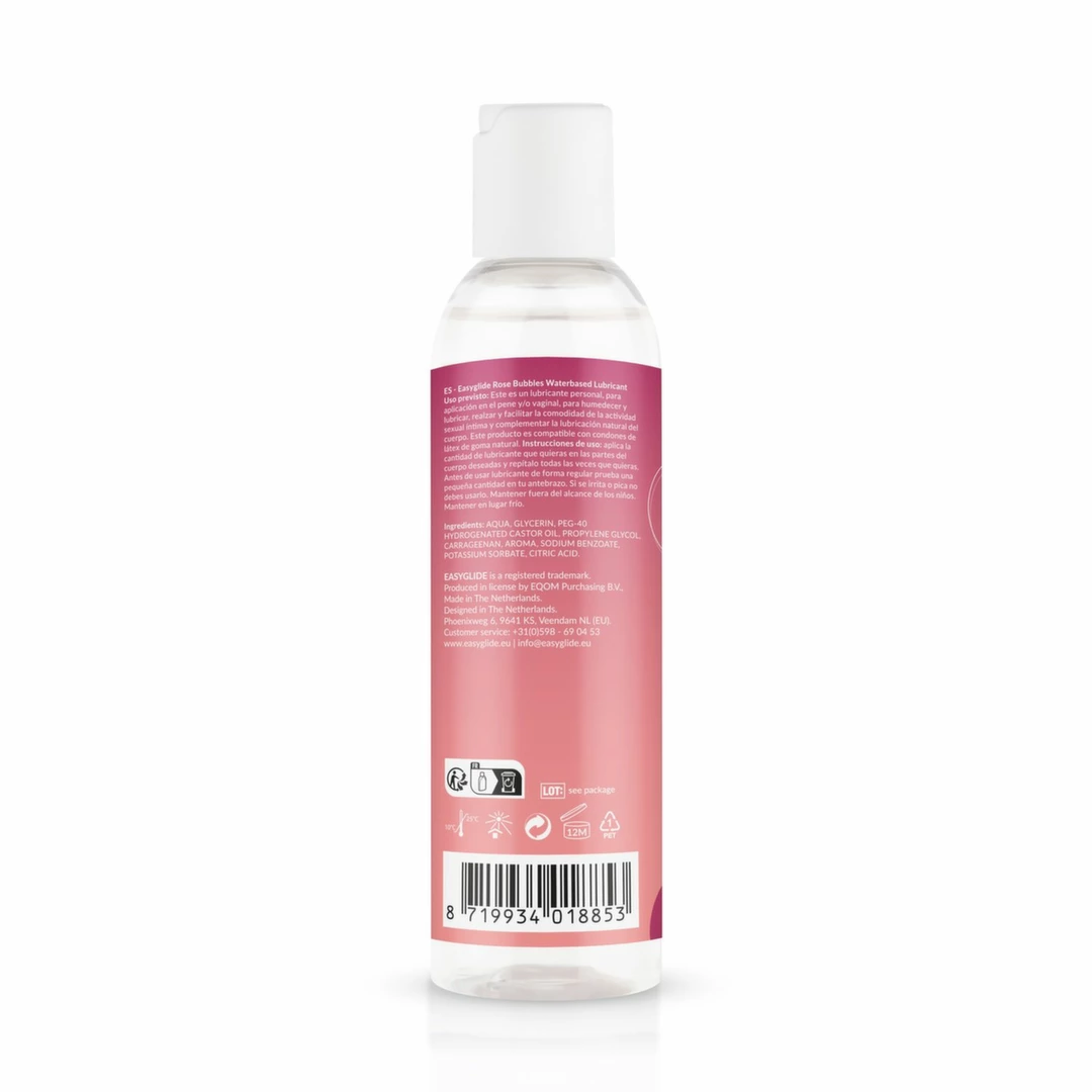 EasyGlide Rose Bubbles kvapnus lubrikantas vandens pagrindu, 150 ml