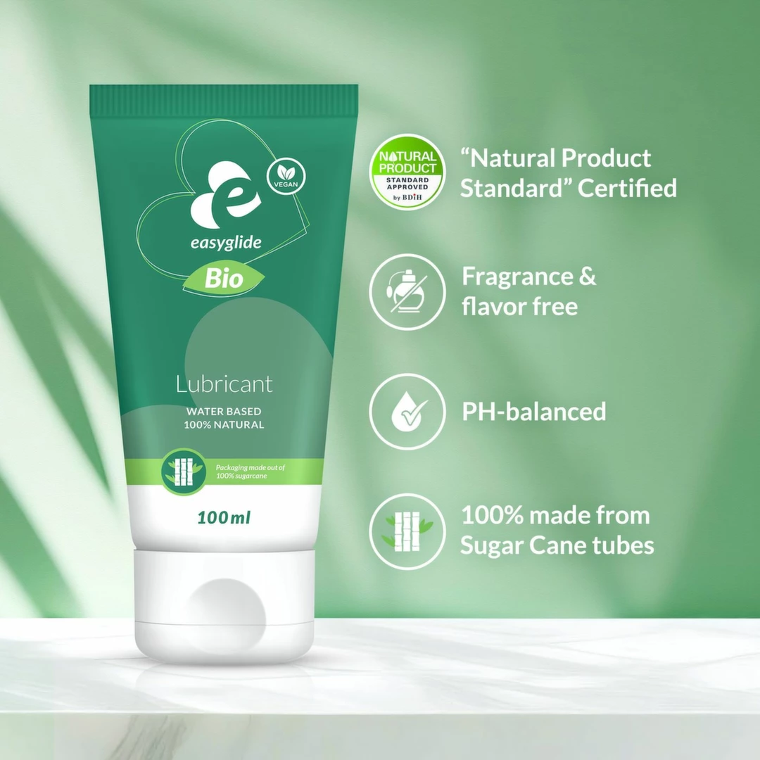 EasyGlide Bio & Natural lubrikantas vandens pagrindu, bekvapis, 100 ml