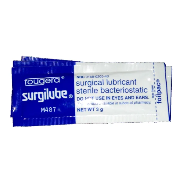ElectraStim Surgilube sterilus lubrikantas vandens pagrindu, 10 x 3 g