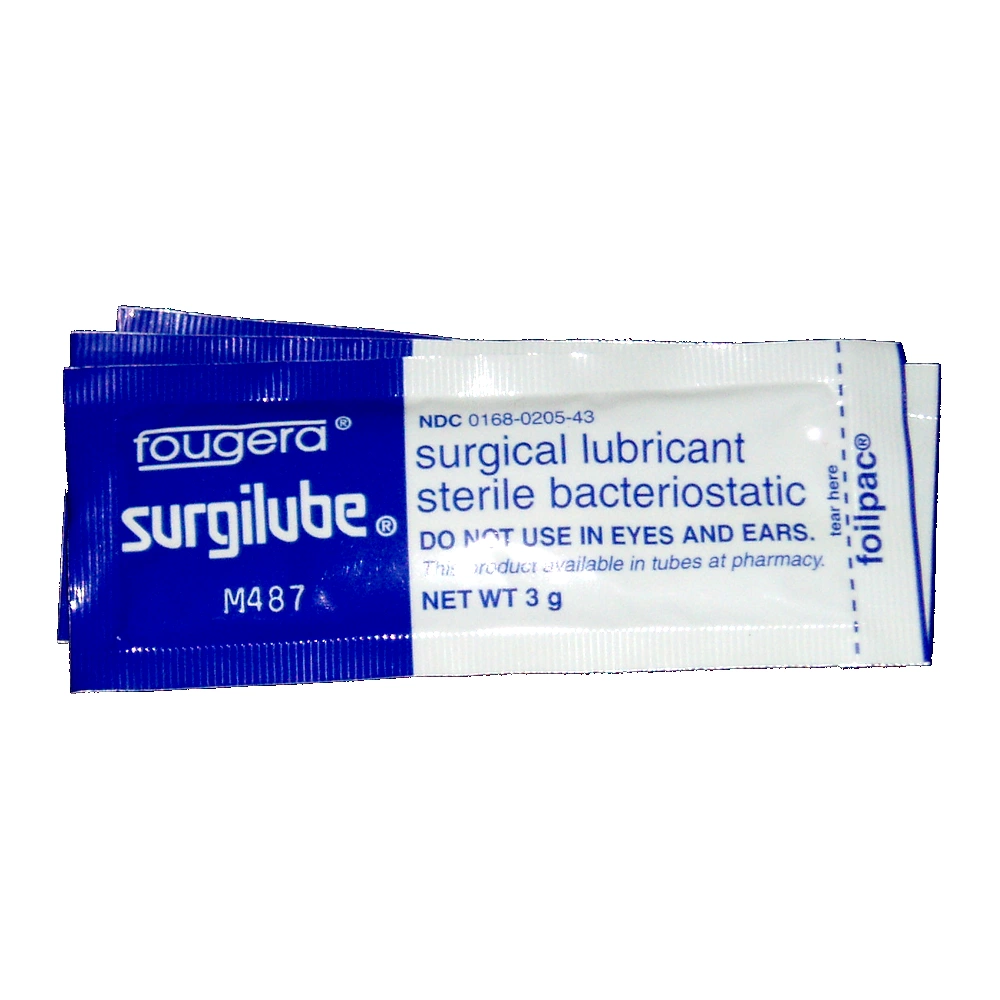 ElectraStim Surgilube sterilus lubrikantas vandens pagrindu, 10 x 3 g
