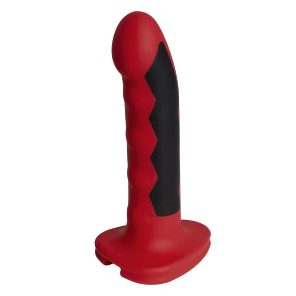 ElectraStim Fusion Komodo silikoninis elektrostimuliacijos dildo, raudonas