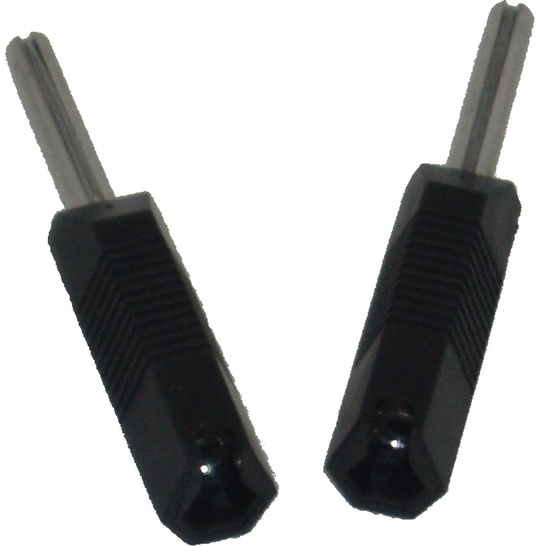 ElectraStim adapterių rinkinys 2 mm į 4 mm jungtims, 2 vnt., juodas