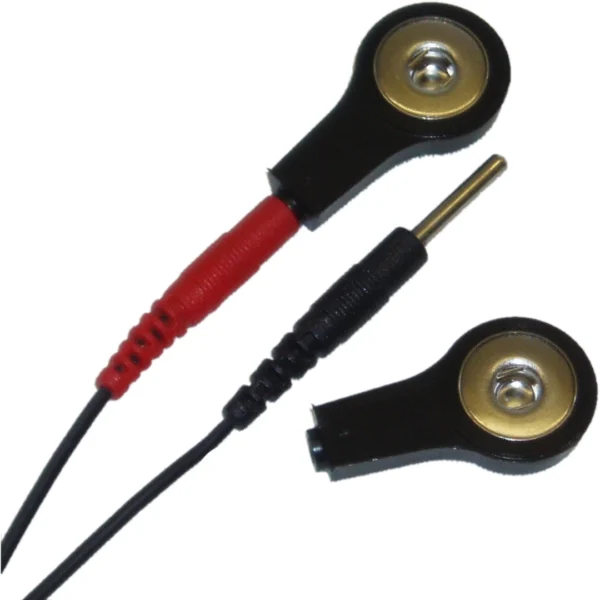 ElectraStim adapterių rinkinys: iš 2 mm kištuko į 4 mm spaudę, 2 vnt.