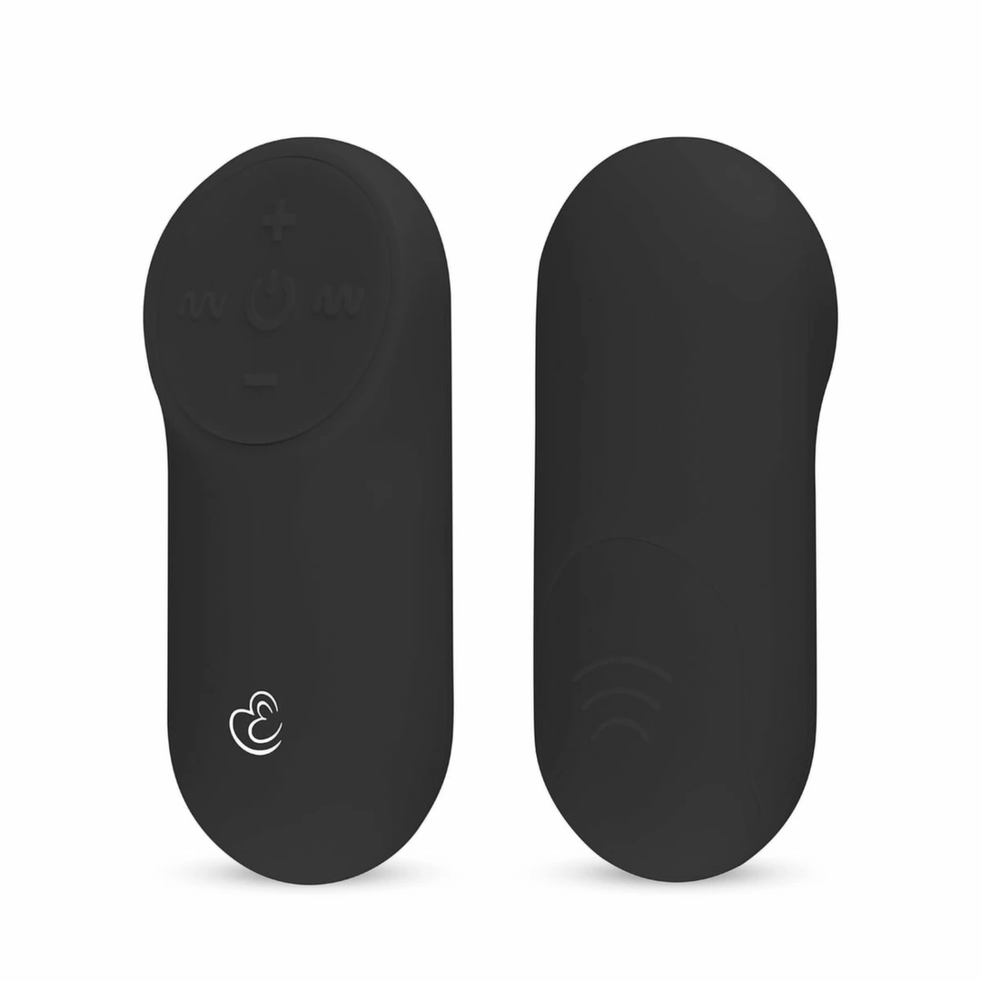 EasyToys vibruojantis kiaušinėlis su nuotolinio valdymo pulteliu, juodas