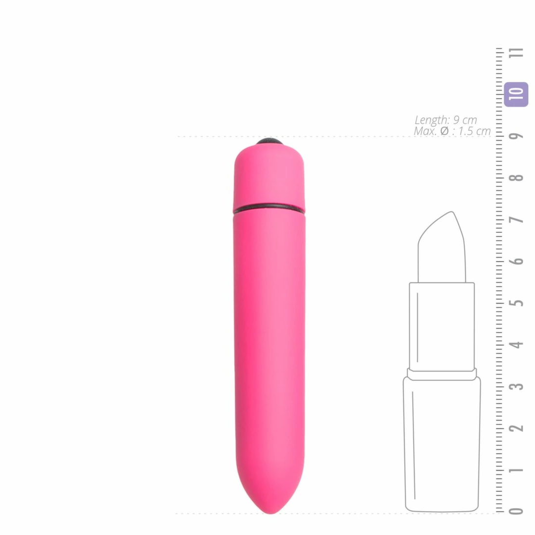 Easytoys vibruojanti kulka su 10 režimų, atspari vandeniui, rožinė