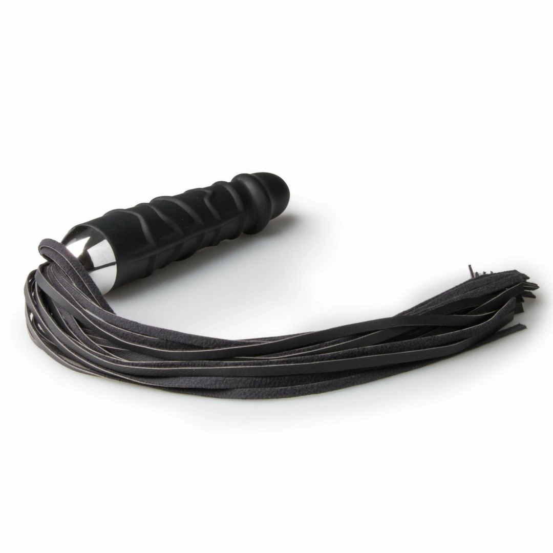 EasyToys botagas su silikonine rankena, juodas