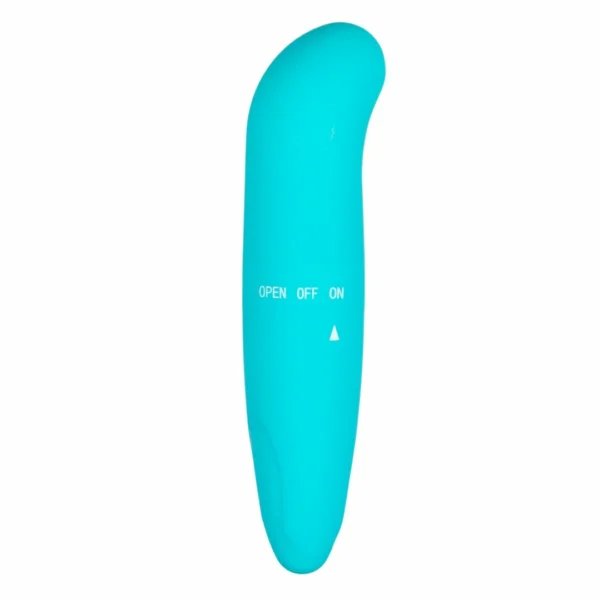 Easytoys G taško vibratorius su lenktu galiuku, atsparus vandeniui, turkio spalvos