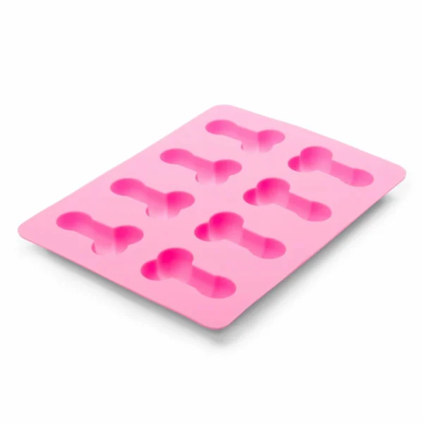 Easytoys silikoninė ledo ir kepinių formelė, 6 akutės, rožinė