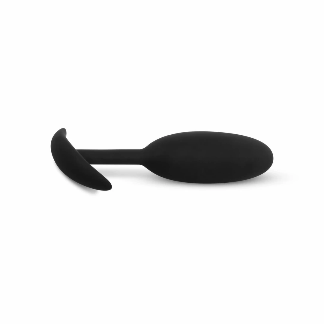 Easytoys Heavy Fulfiller silikoninis analinis kaištis su svarmeniu, mažas, juodas