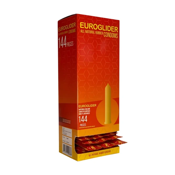 Euroglider Classic lateksiniai prezervatyvai, skaidrūs, 144 vnt.