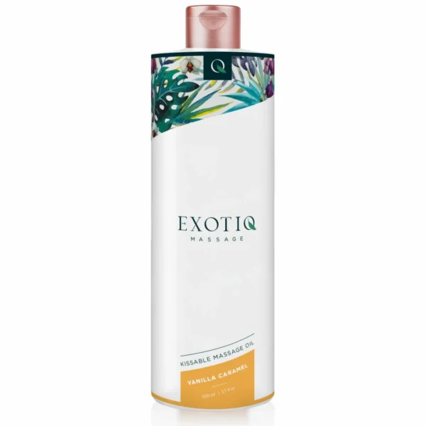 Exotiq masažo aliejus, vanilės ir karamelės kvapo, 500 ml