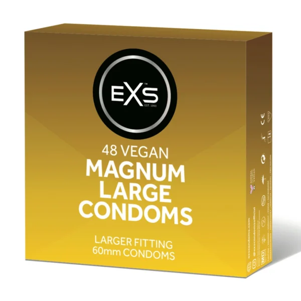 EXS Magnum Large latekso prezervatyvai, 60 mm, 48 vnt.