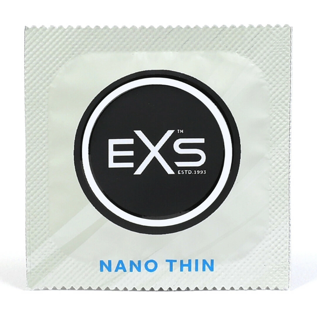 EXS Nano Thin latekso prezervatyvai, 53 mm, 3 vnt.