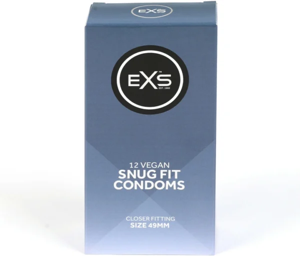 EXS Snug Fit siauresni prezervatyvai, 49 mm, 12 vnt.