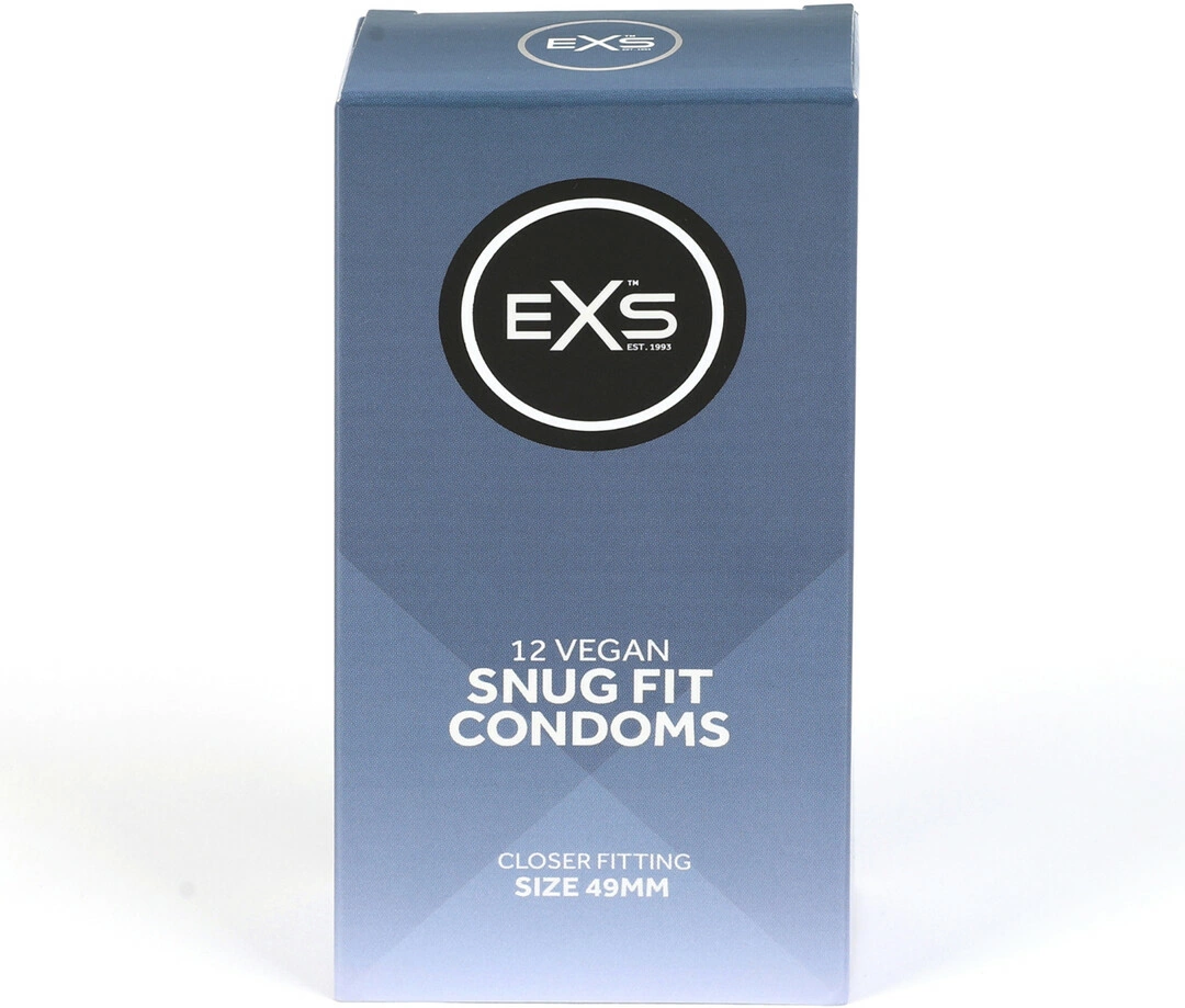 EXS Snug Fit siauresni prezervatyvai, 49 mm, 12 vnt.