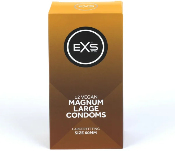 EXS Magnum platesni prezervatyvai, 60 mm, 12 vnt.