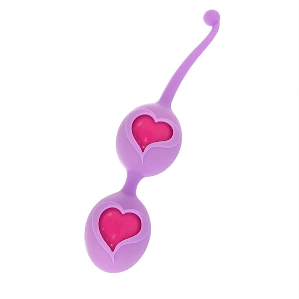 FeelzToys Desi Kėgelio kamuoliukai iš silikono, violetiniai