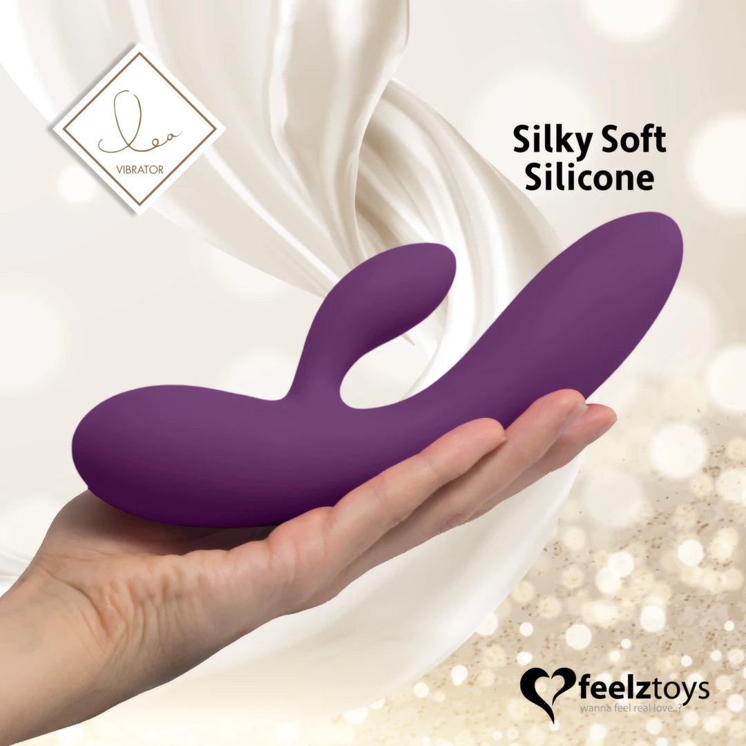 FeelzToys Lea vibratorius su dviem varikliais, violetinis