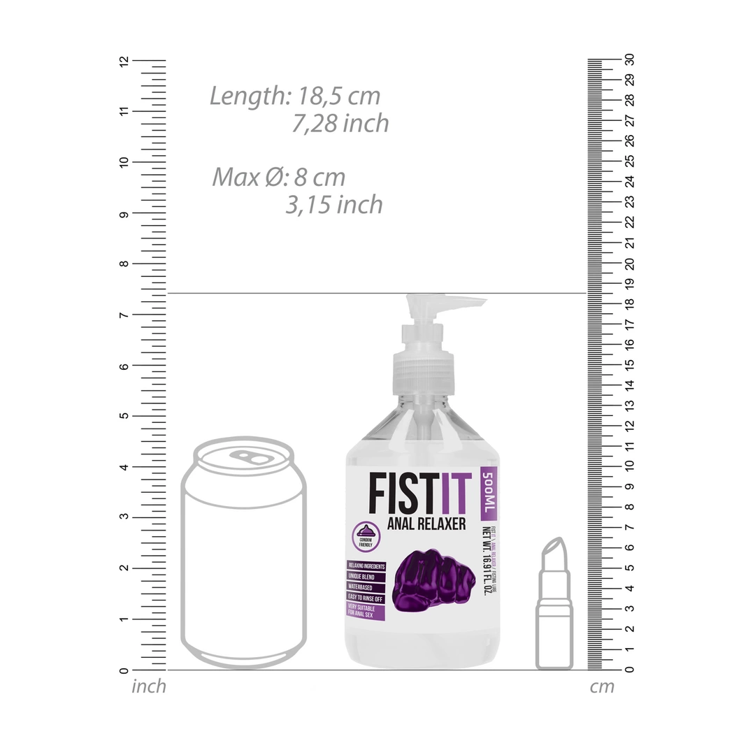 Fist It by Shots lubrikantas vandens pagrindu, bespalvis, 500 ml