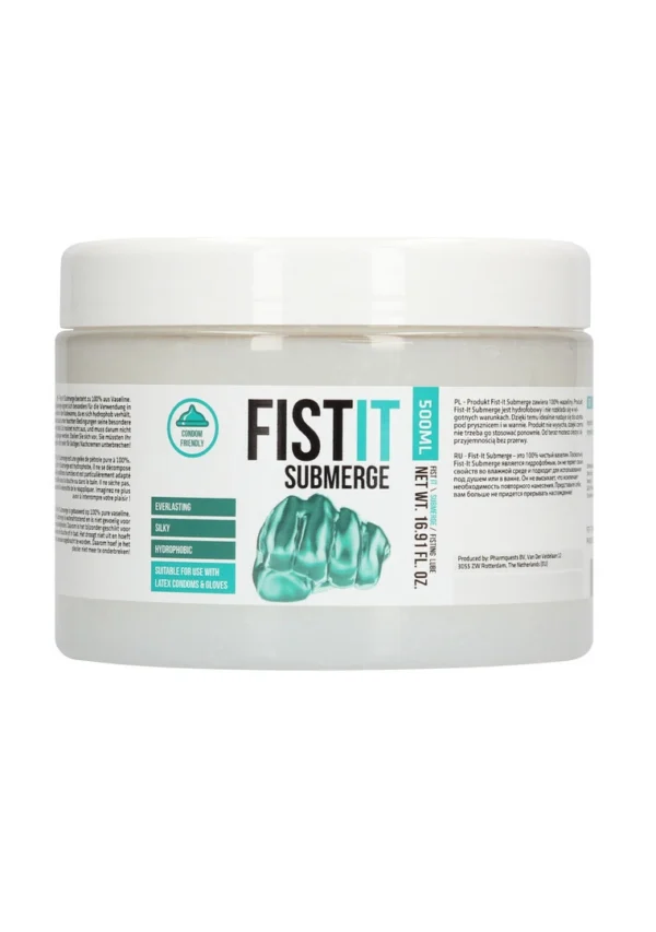 Fist It Submerge vazelino pagrindo lubrikantas, atsparus vandeniui, 500 ml