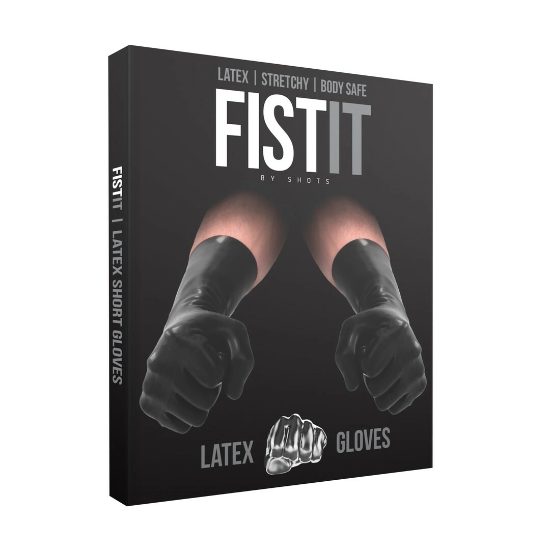 Fist It by Shots trumpos ypač plonos lateksinės pirštinės, 1 pora