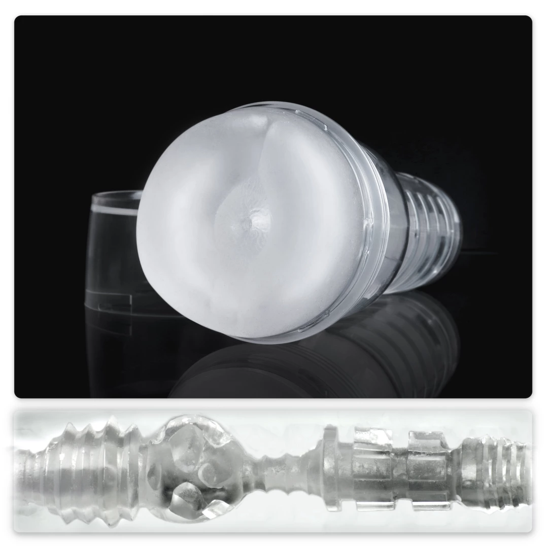 Fleshlight Ice Crystal Butt skaidrus masturbatorius, 25,5 cm