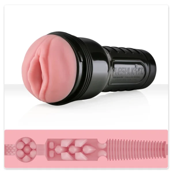 Fleshlight Pink Lady Destroya masturbatorius su kelių kamerų tekstūra