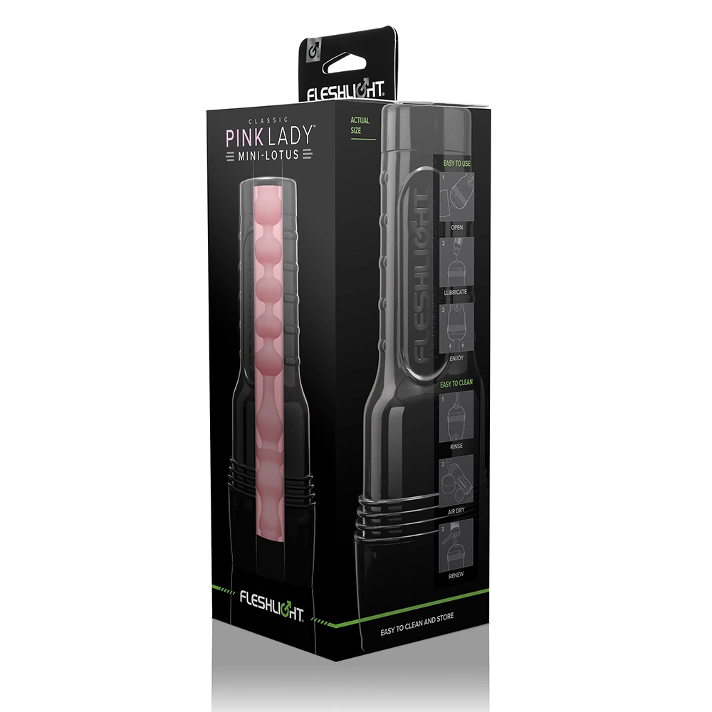 Fleshlight Pink Lady Mini-Lotus masturbatorius, SuperSkin, 25 cm