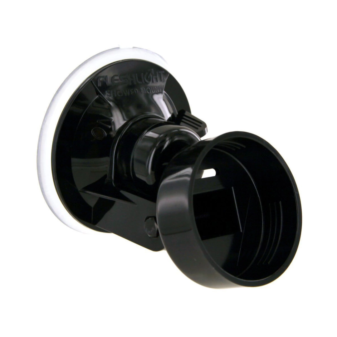 Fleshlight Shower Mount dušo laikiklis su siurbtuku, juodas