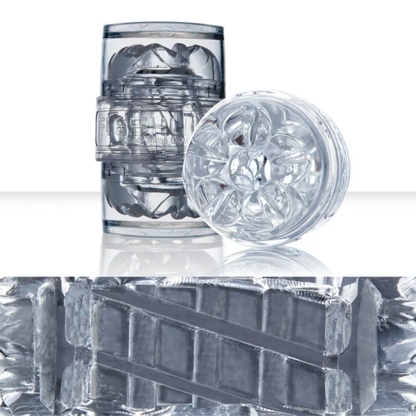 Fleshlight Quickshot Vantage kompaktiškas masturbatorius, skaidrus