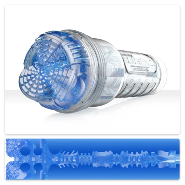 Fleshlight Turbo Core masturbatorius su daugiasluoksne vidine struktūra, skaidrus