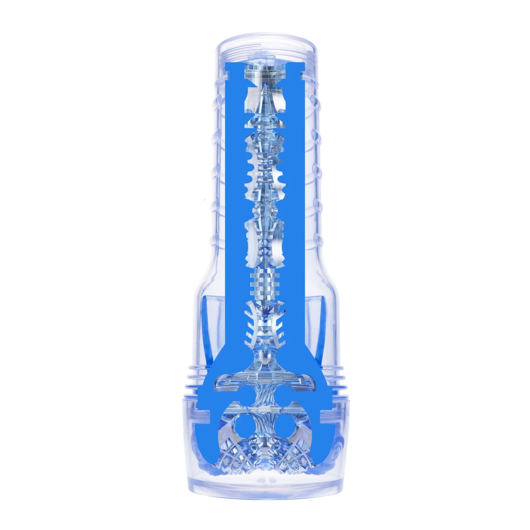 Fleshlight Turbo Core masturbatorius su daugiasluoksne vidine struktūra, skaidrus