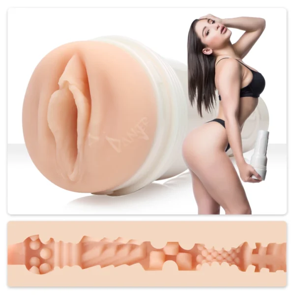 Fleshlight Girls Abella Danger Danger masturbatorius, SuperSkin, reguliuojamas siurbimas