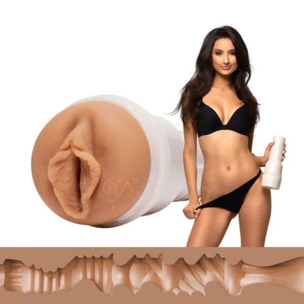 Fleshlight Girls Eliza Ibarra Ethereal masturbatorius su briaunų tekstūra, SuperSkin