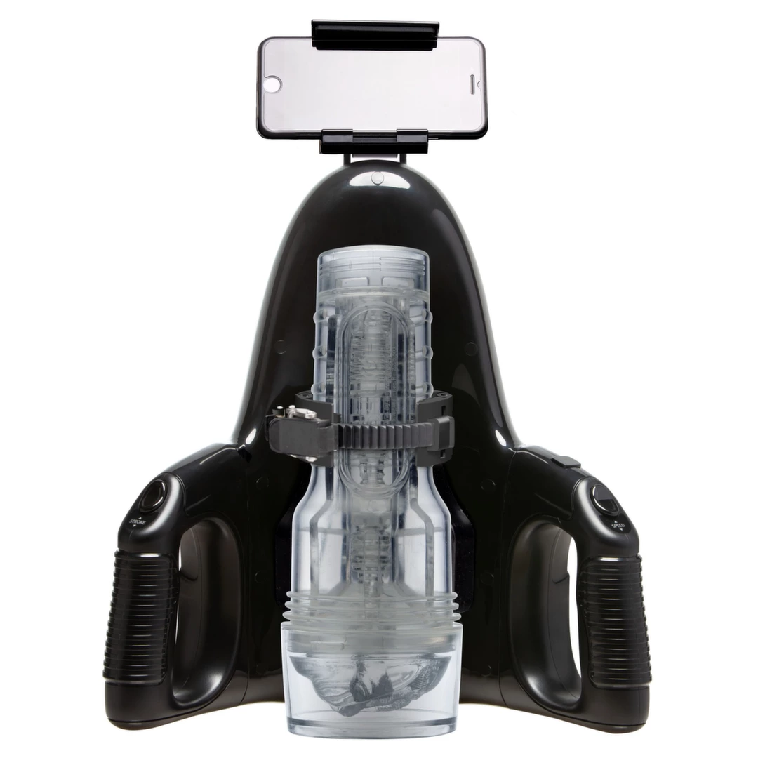 Fleshlight Universal Launch automatinė sistema masturbatoriams su telefono laikikliu