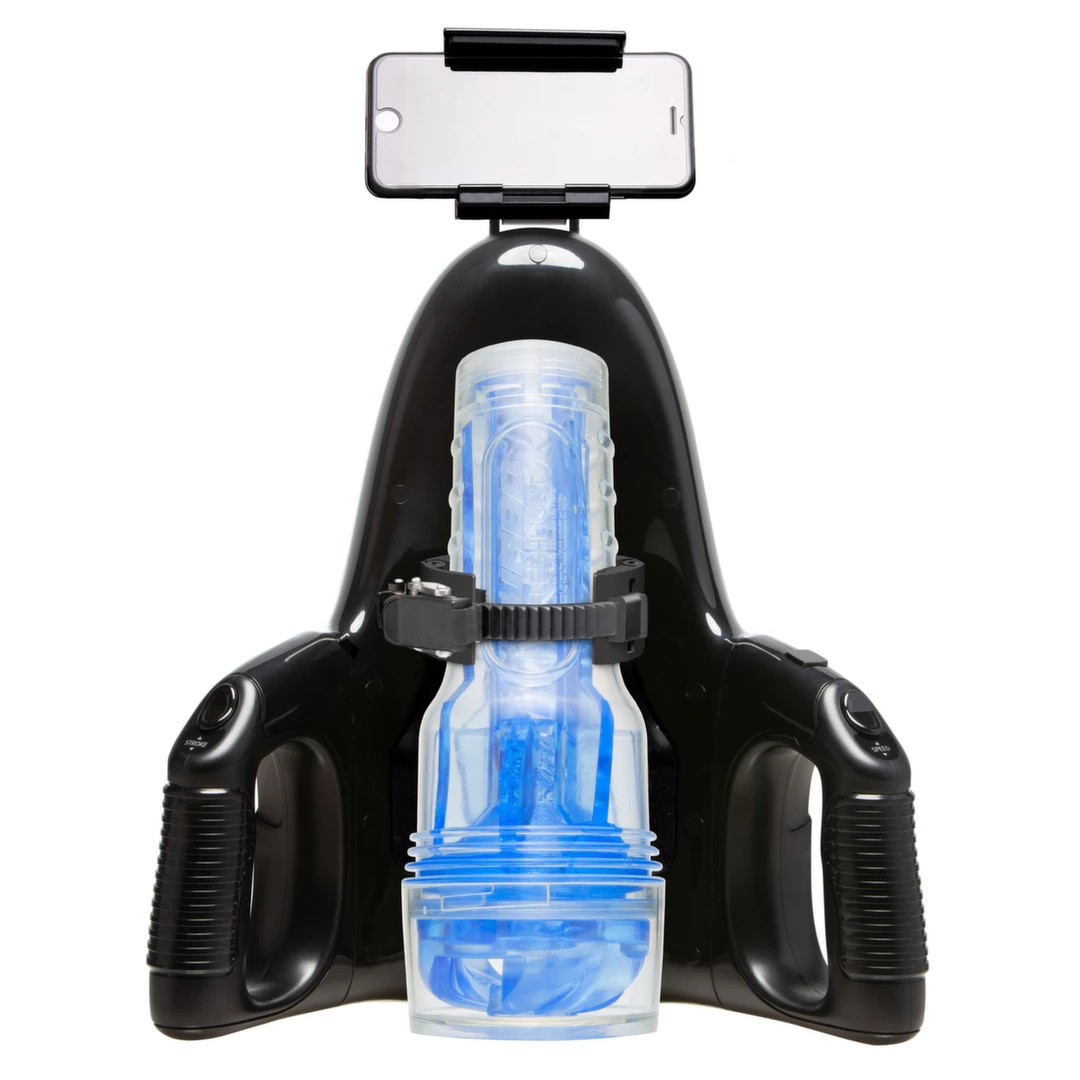 Fleshlight Universal Launch automatinė sistema masturbatoriams su telefono laikikliu