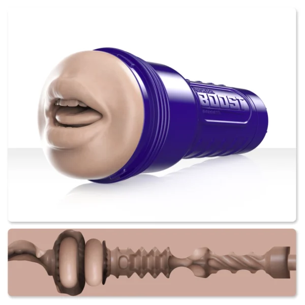 Fleshlight Boost Blow Light masturbatorius su burnos formos įėjimu ir siurbimu