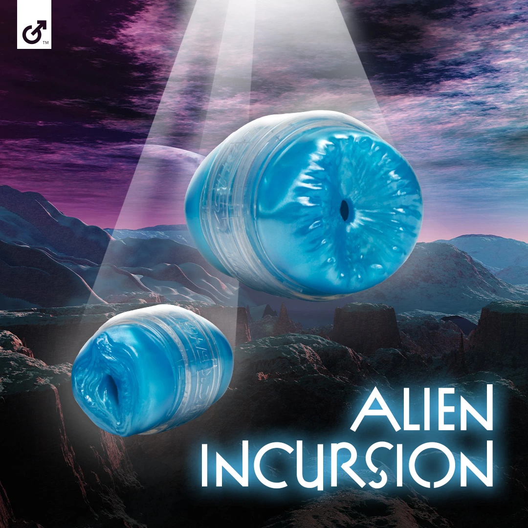 Fleshlight Quickshot Alien kompaktiškas masturbatorius, mėlynas