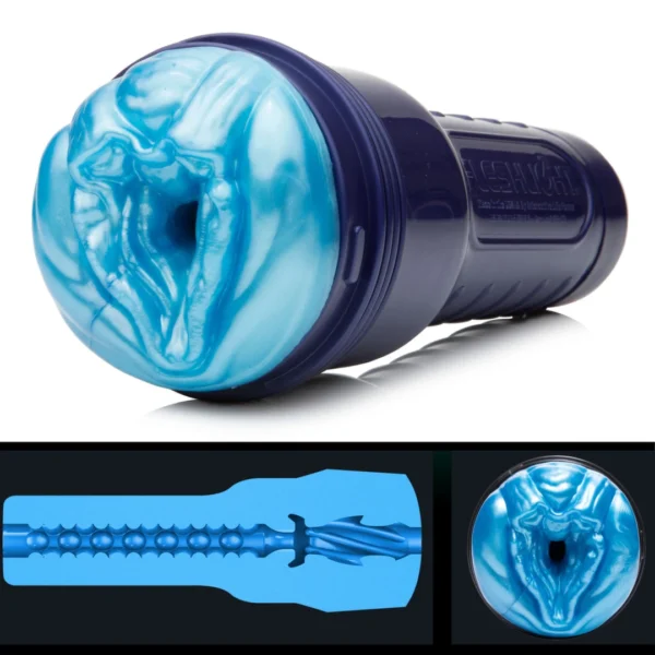 Fleshlight Alien masturbatorius, perlamutrinis mėlynas, ribotas leidimas