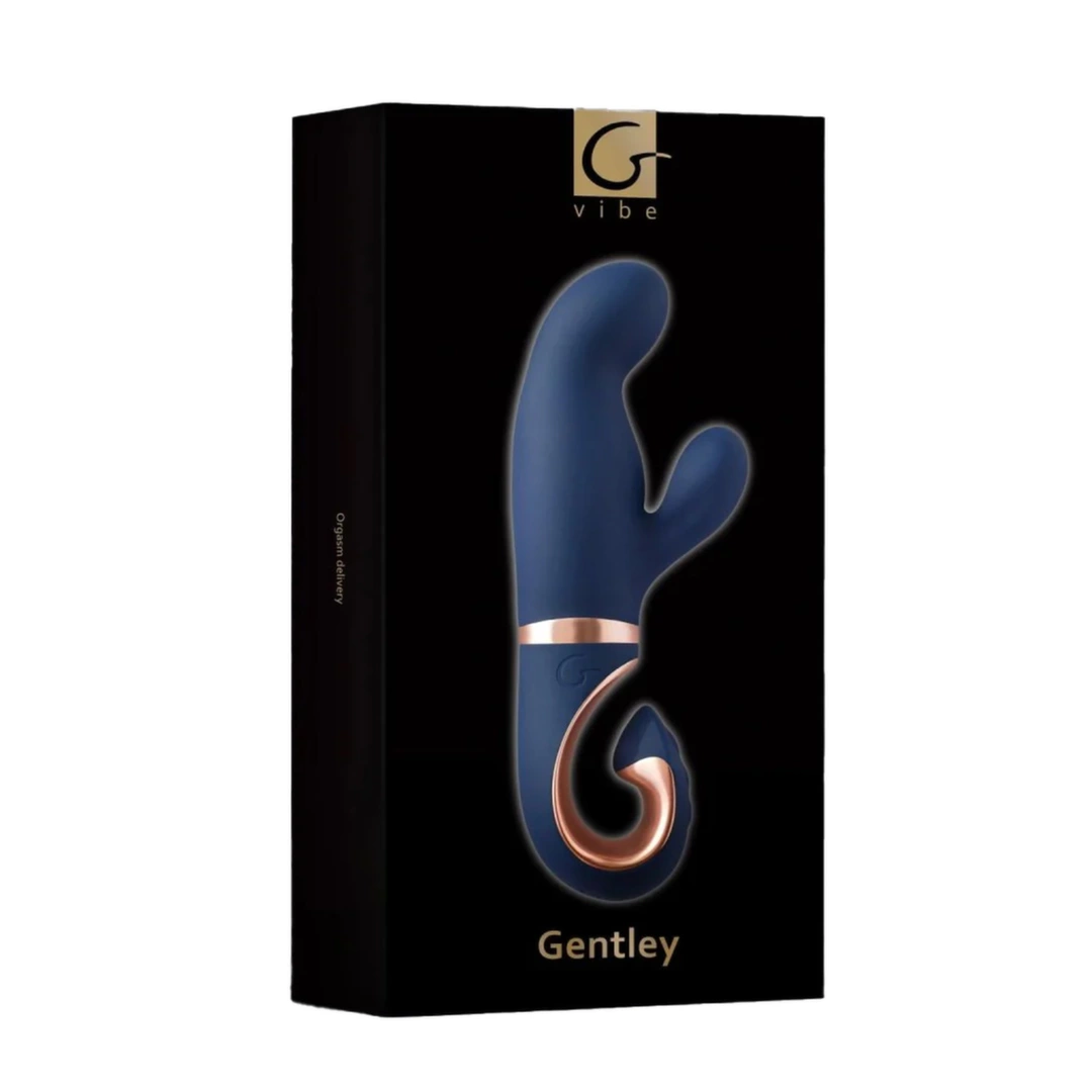 Gvibe Gentley G taško ir klitorio vibratorius su dviem varikliais, Caribbean Blue