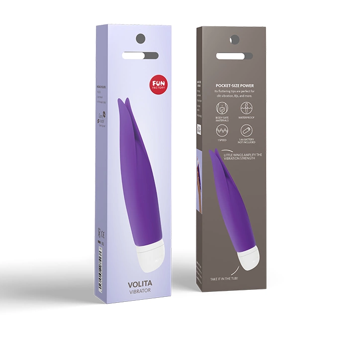 Fun Factory Volita Violet mini vibratorius, silikoninis, atsparus vandeniui, 16 cm