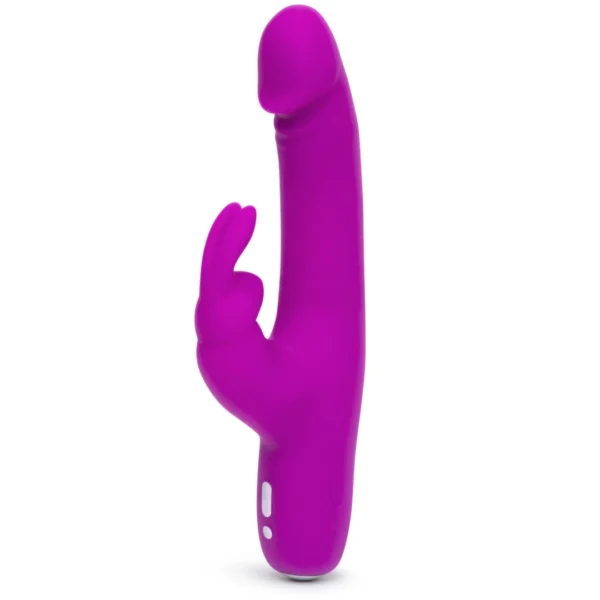 Happy Rabbit Slimline rabbit tipo vibratorius, įkraunamas per USB, violetinis
