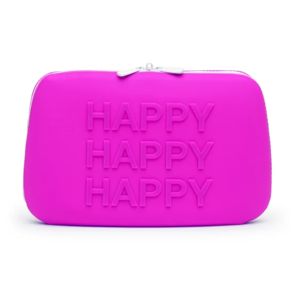 Happy Rabbit didelis silikoninis laikymo dėklas su užtrauktuku, violetinis