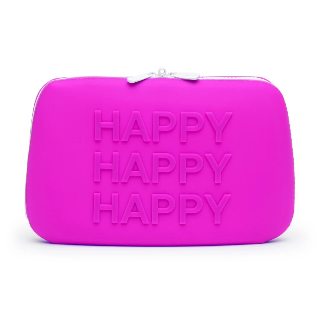 Happy Rabbit didelis silikoninis laikymo dėklas su užtrauktuku, violetinis