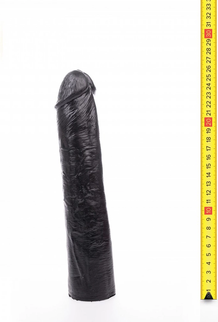 Hung System Benny dildo su siurbtuku, juodas, 25,5 cm